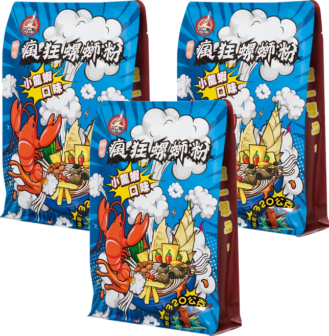 一碗好麵 瘋狂螺螄粉 小龍蝦口味 320g, 3包