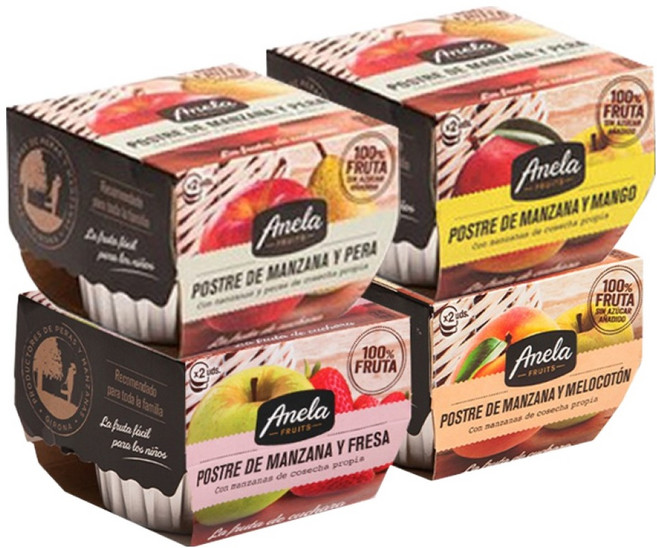 아넬라 생과일 디저트 적응 B 패키지 100g x 2p x 4종 세트, 혼합맛(망고,복숭아,사과배,딸기), 1세트