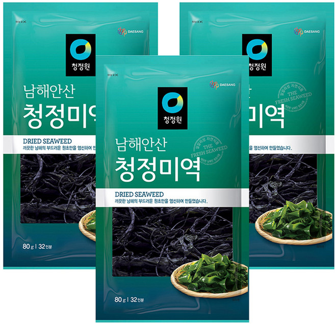 清淨園 乾海帶芽, 80g, 3包