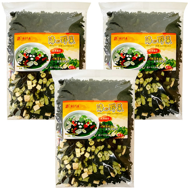 海藻問屋 海的野菜 豆腐蘑菇, 90g, 3包