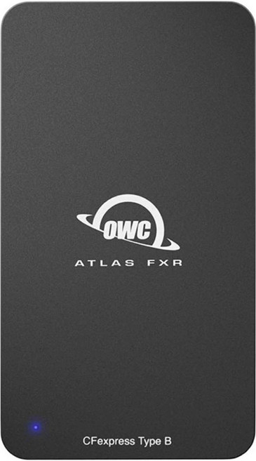 OWC Atlas FXR CFexpress 4.0 Type B 讀卡機 Thunderbolt 40Gb/s + USB-C 10Gb/s, 黑色, OWCTB3CFXRDR, 1個
