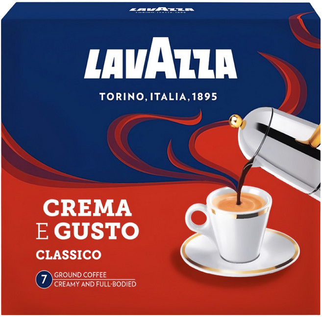 LAVAZZA Crema e Gusto 經典咖啡粉, 250g, 2個裝, 1組
