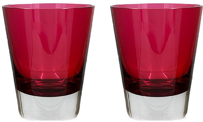 Baccarat 크리스탈 모자이크 텀블러 레드 2811578, 2개