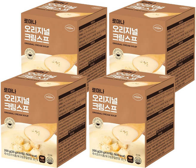 로마나 오리지널 크림 스프 10p, 4개, 200g