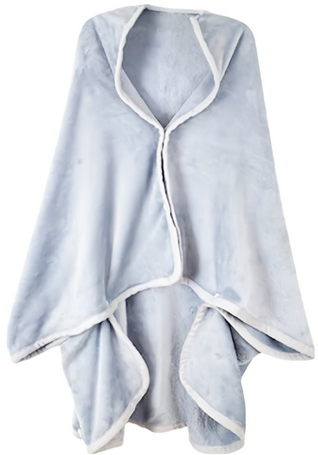 Reddot 紅點生活 法蘭絨輕盈四季保暖披肩毯 柔軟親膚 鈕扣設計 1件