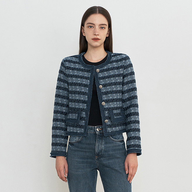 에이비에프지 여성용 데님 트위드 자켓 AFZ3MJ31I