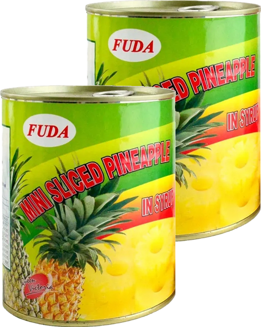 FUDA 富達 迷你鳳梨片, 830g, 2罐