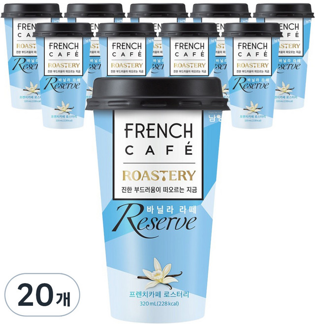 프렌치카페 바닐라 라떼 리저브 로스터리, 320ml, 20개