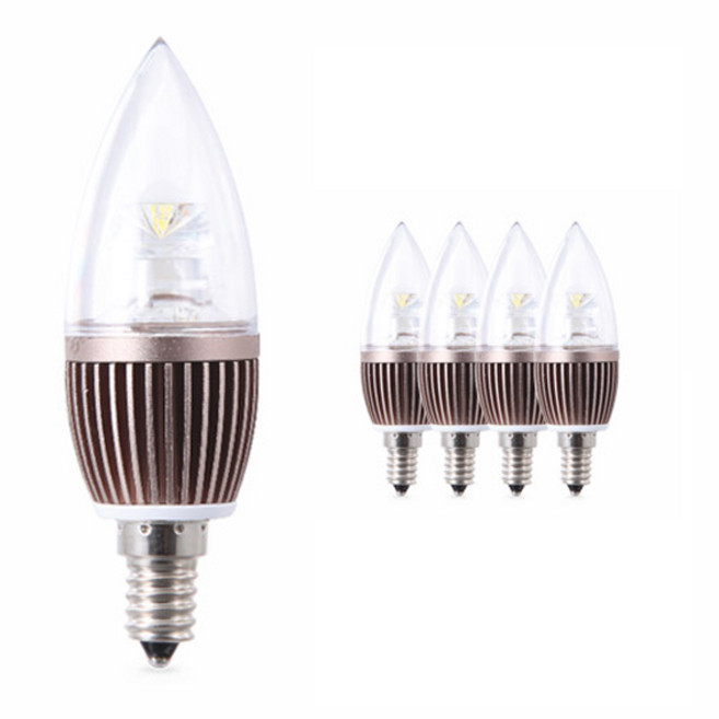 씨티오 LED 촛대구 17베이스 4W, 주광색, 5개