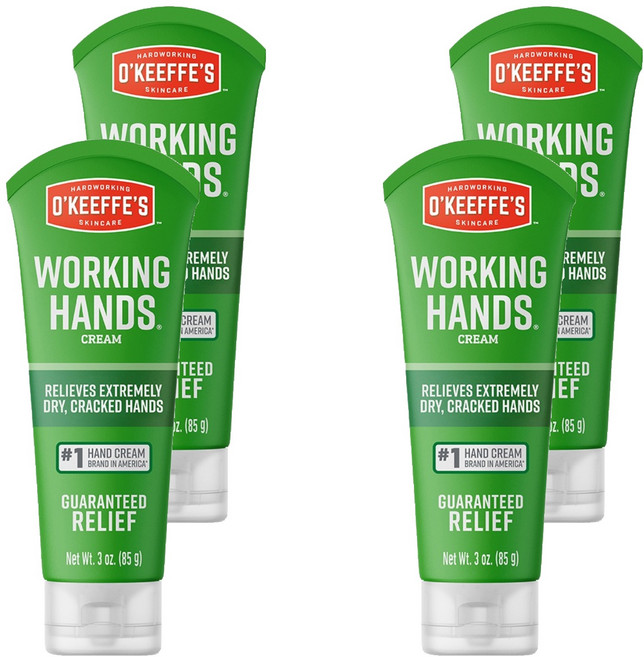 O'Keeffe's 歐肌膚 Working Hands 護手霜 軟管, 85g, 4個