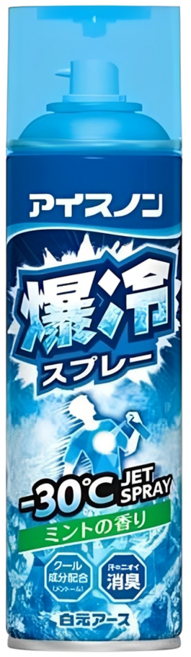 Hakugen Earth 白元 Ice non 爆冷衣物涼感噴霧 薄荷香, 330ml, 1瓶