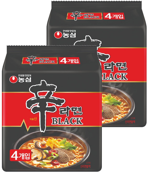 신라면 블랙 134g, 8개
