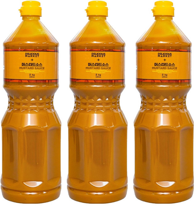 딜리셔스마켓 머스타드소스, 2kg, 3개