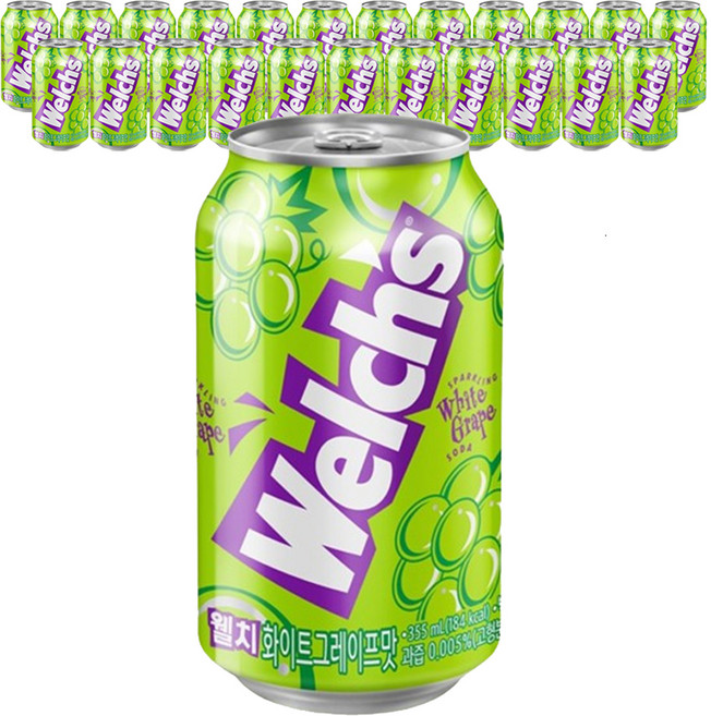 웰치스 청포도, 355ml, 24개
