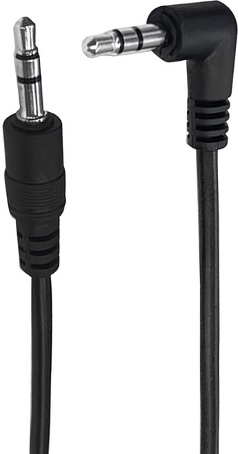 i-gota 愛購它 AUX 立體聲音源線 3.5mm公 - 3.5mm母 90度 L型公對公 高音質 無損傳輸, 3.5PP02-L, 1條, Black