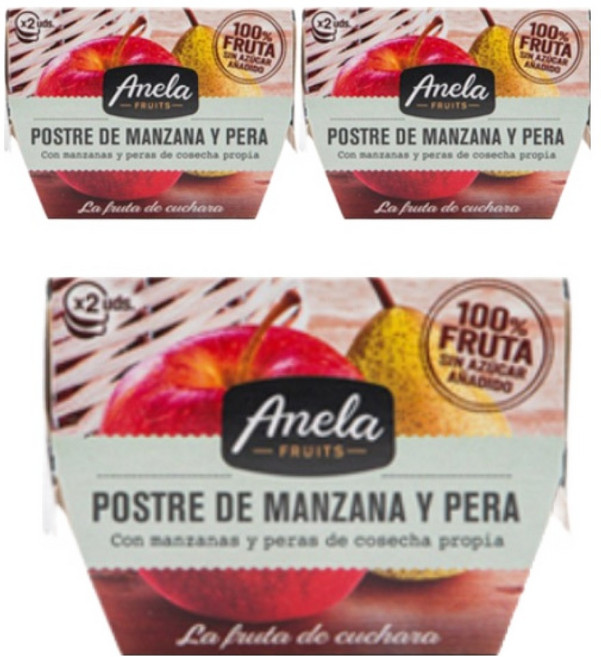 아넬라 첫시작 유아 디저트 2p, 혼합맛(사과/배), 200g, 3개