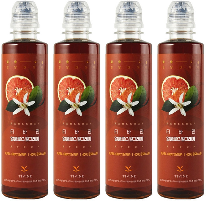 티바인 알룰로스 얼그레이, 400g, 4개