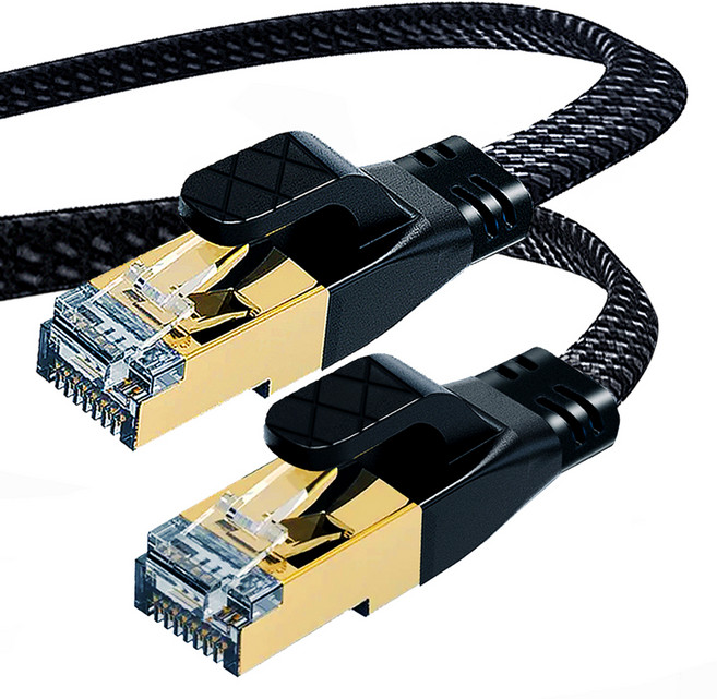 엔더 CAT8 패브릭 고급 랜선 초고속 인터넷 랜케이블, 혼합색상, 1개, 5m