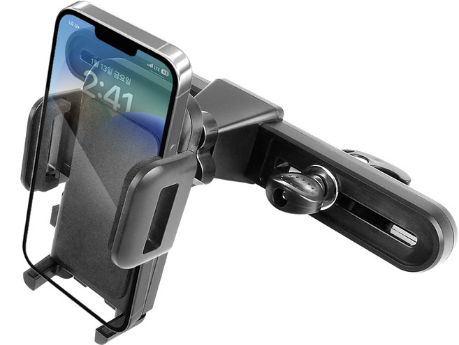 코시 차량용 헤드레스트 스마트폰 거치대, 1개, 블랙