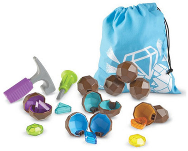 러닝리소스 보석 발굴 놀이 LER2875, 혼합색상, 1세트