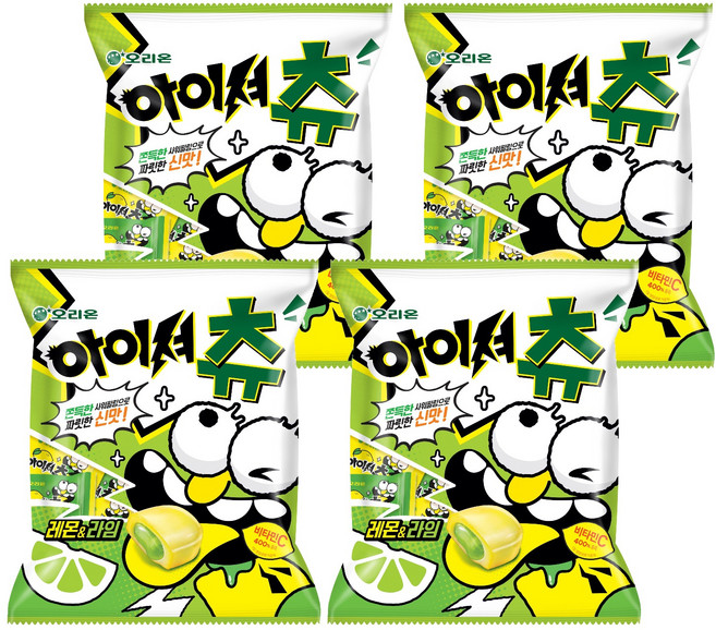 아이셔 오리온 아이셔츄벌크 레몬앤라임, 193.5g, 4개