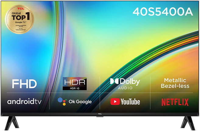 TCL FHD DLED 안드로이드 스마트 TV, 100cm(40인치), 40S5400A, 스탠드형, 고객직접설치