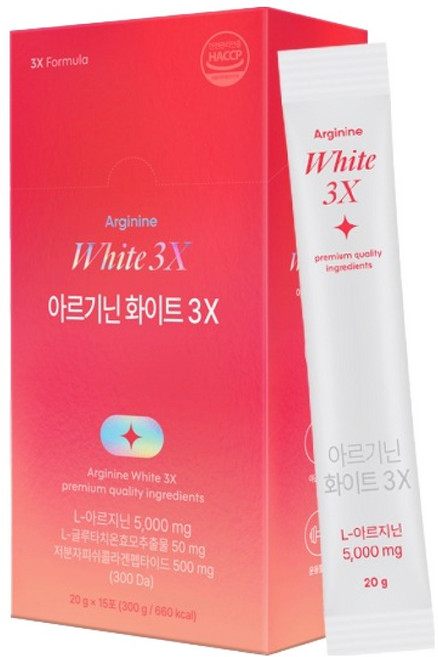 익스트림 아르기닌 화이트 3X 15p, 300g, 1개