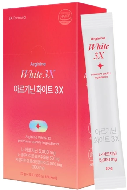 익스트림 아르기닌 화이트 3X 15p, 300g, 1개 - 쿠팡