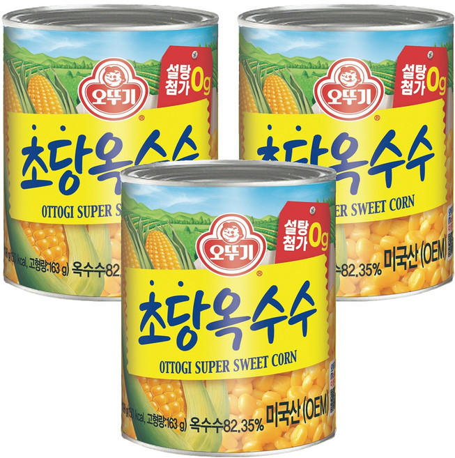 오뚜기 초당옥수수, 198g, 3개
