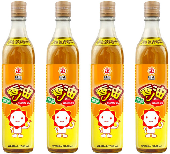 日正食品 特級香油 調味涼拌專用, 500ml, 4瓶