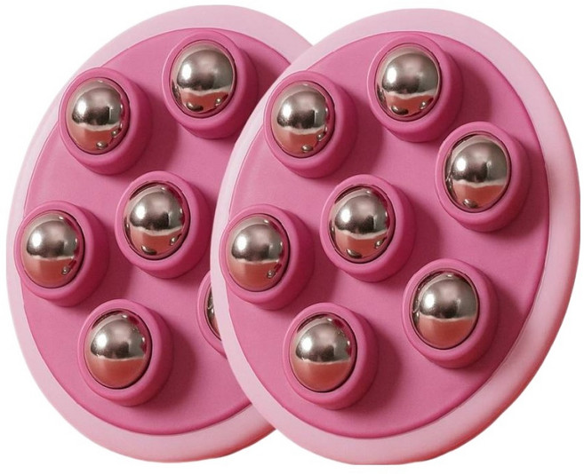 헤라진 전신 롤링 마사지기, 핑크, 2개