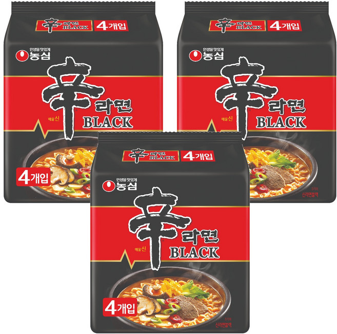 신라면 블랙 134g, 12개