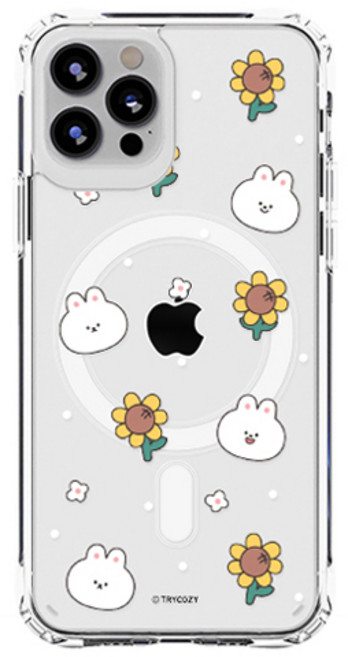 트라이코지 바니 플라워 젤하드 마그네틱 케이스