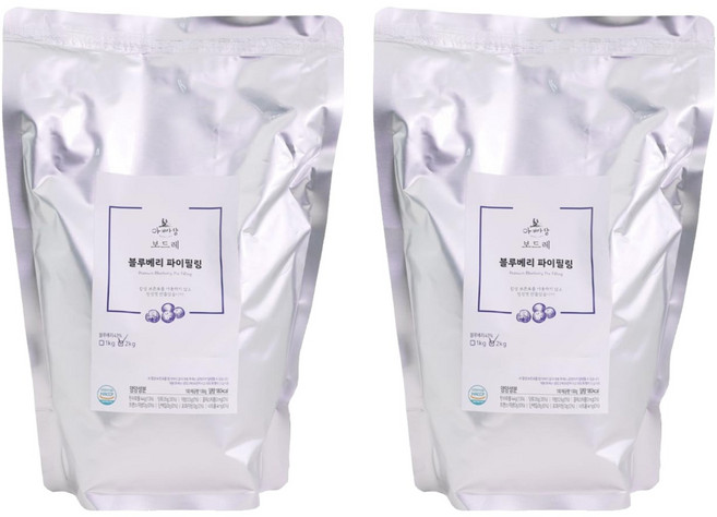 아빠랑 보드레 블루베리 파이필링 잼, 2kg, 2개