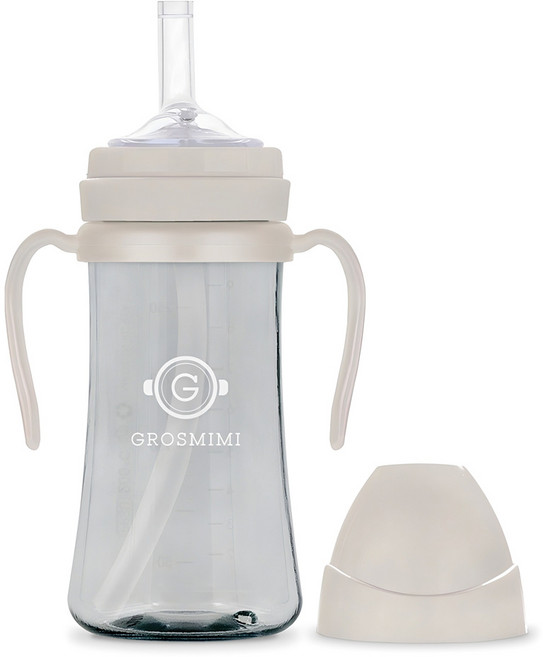 그로미미 PPSU 빨대컵, 300ml, 1개, 크림베이지