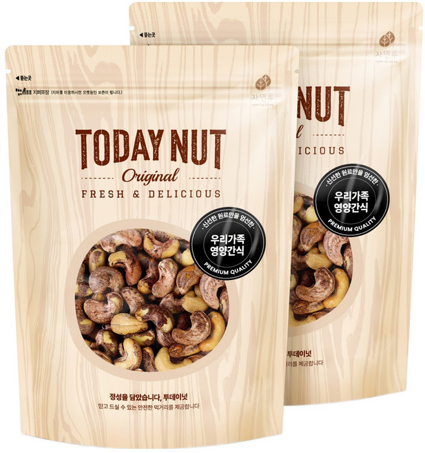 투데이넛 구운통캐슈넛, 300g, 2개