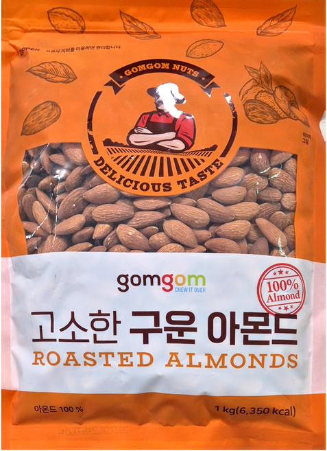 곰곰 구운 아몬드, 1kg, 1개