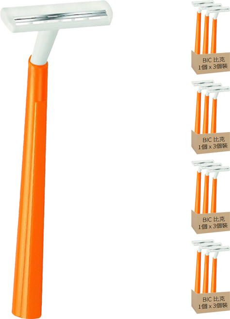 BIC 比克 輕便刮鬍刀, 4個, 3個裝