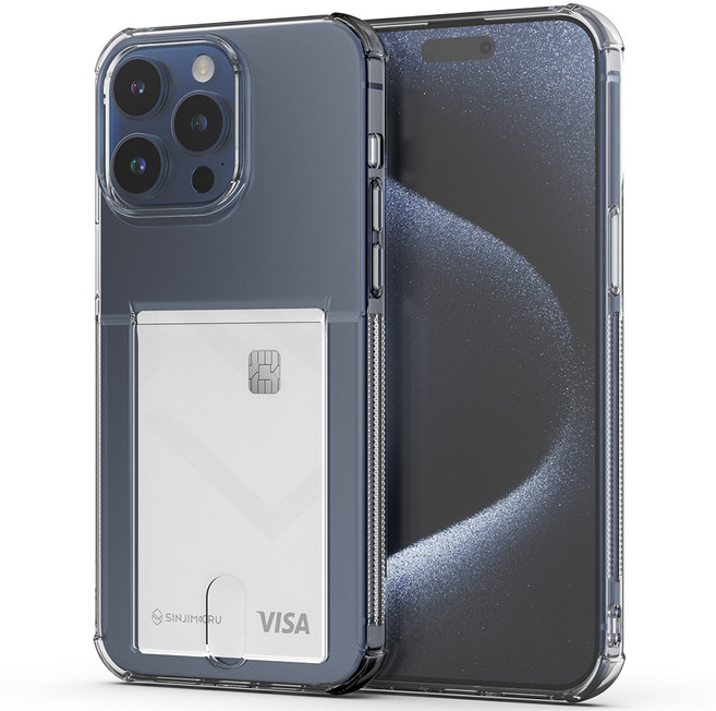 신지모루 범퍼 강화 4DX 에어팁 카드 수납 케이스