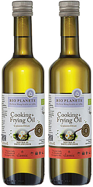 바이오플래닛 유기농 쿠킹앤프라잉오일, 500ml, 2개