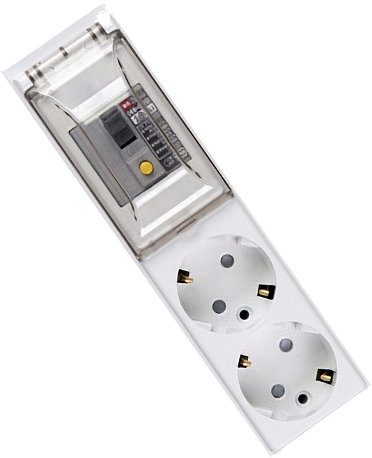 오성정밀 고용량 누전차단 멀티탭 전선형 2구 OSN223, 1.5m, 화이트, 1개