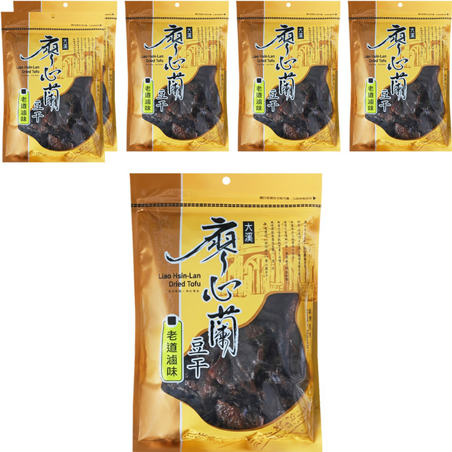 大溪廖心蘭豆干 老道滷味, 400g, 6包