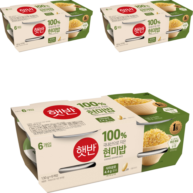 CJ Hetbahn 糙米飯, 130g, 18個