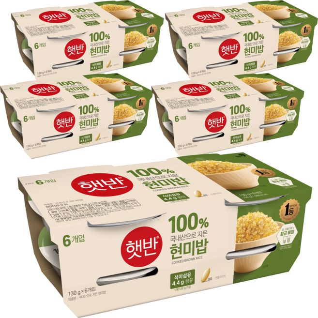 햇반 현미밥, 130g, 30개