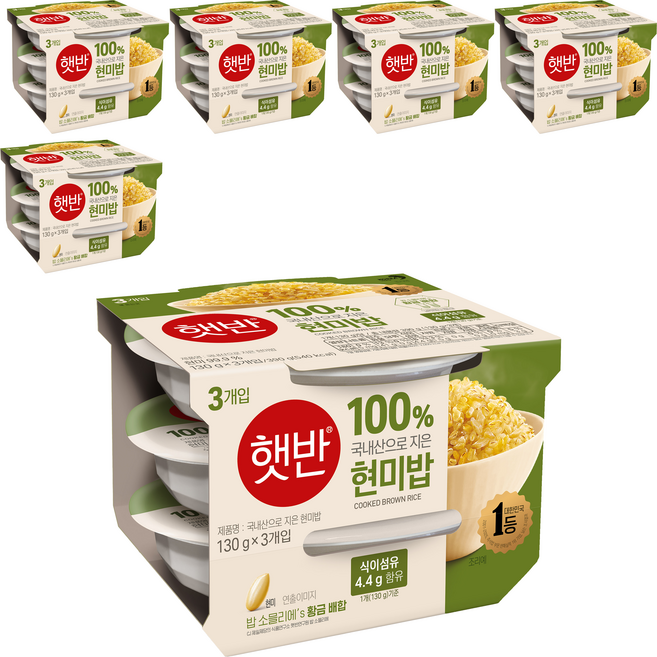 CJ Hetbahn 糙米飯, 130g, 18個