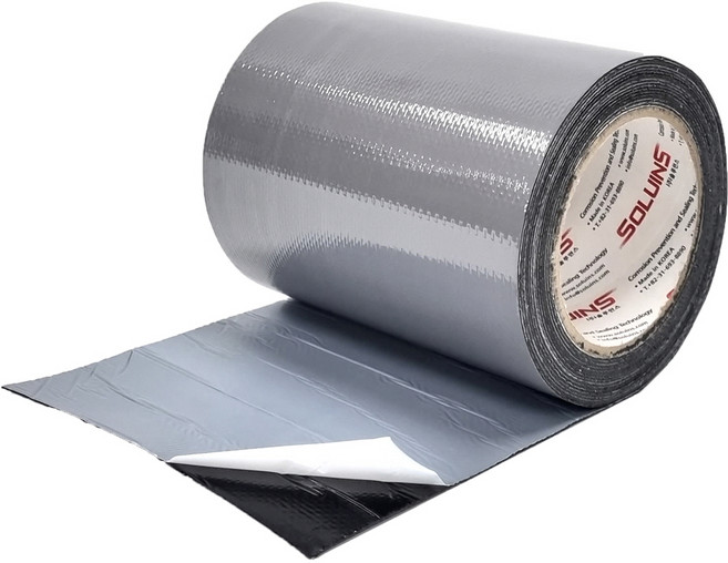 솔루인스 초강력 방수 유틸리티 부틸테이프 4중 구조 회색 15cm x 5m, 1개