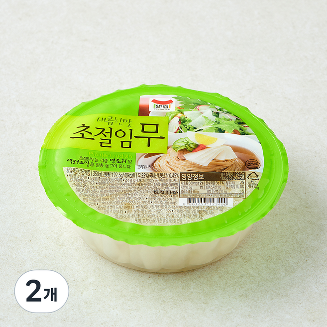 일가집 초절임무, 350g, 2개