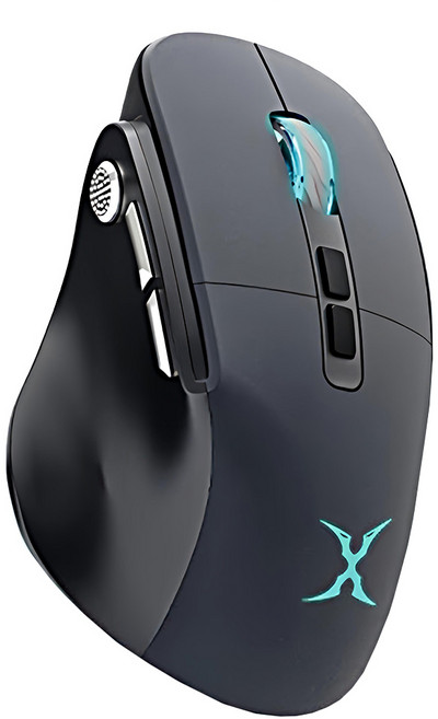 FOXXRAY 狐鐳 多鍵人體工學無線電競鼠 可充電 Foxxray-SMW80 126 x 83 x 48mm 125g, 1個, 黑色
