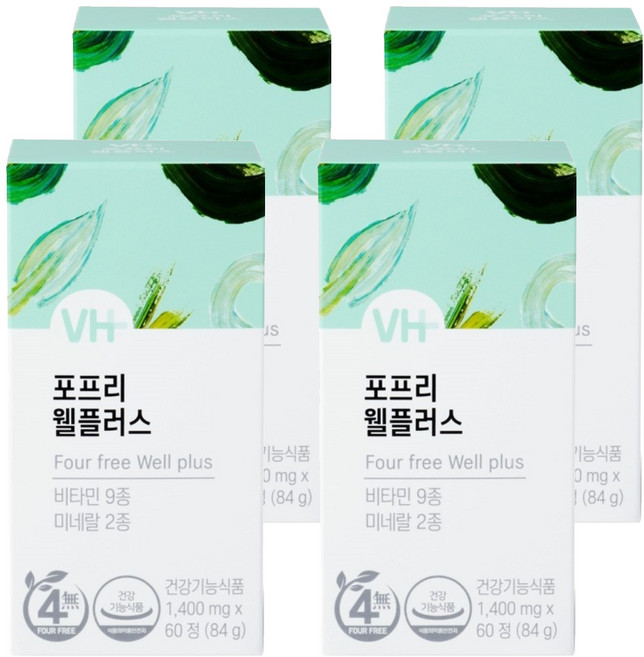 VITAMIN HOUSE 4FREE 綜合維他命 Wellplus, 60顆, 4罐