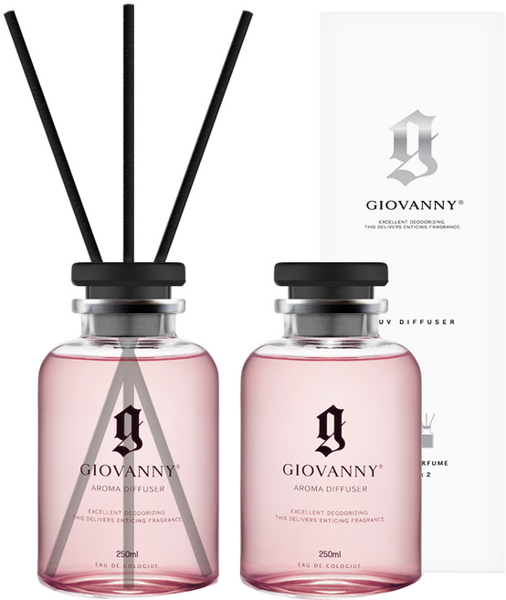 지오바니 러브 디퓨저 세트, 블랙체리, 250ml, 2개, 블랙체리